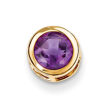 6mm Amethyst bezel pendant 14k Gold XP321AM, MPN: XP321AM, 883957232836