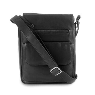 Black Leather Katie Cross Body Messenger Bag GM23238, MPN: GM23238,