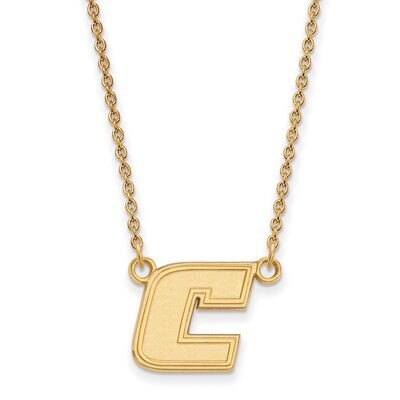 The University of Tennessee at Chattanooga Small Pendant with Chain Necklace 10k Yellow Gold 1Y007U…
