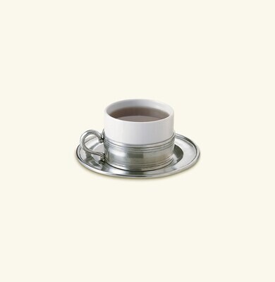 Match Pewter Cappuccino Cup With Saucer 1111.5, MPN: 1111.5,