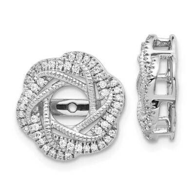 Jacket Earring 14k White Gold Diamond EJM5321-033-WA, MPN: EJM5321-033-WA, 191101386367