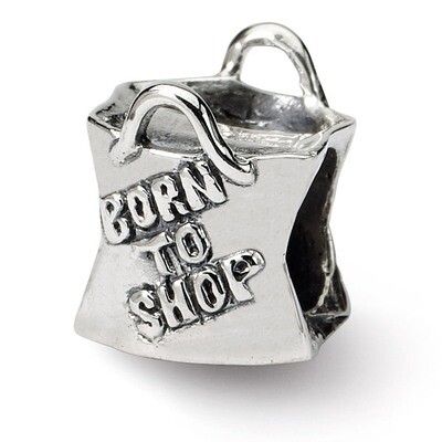 Born To Shop Bead - Sterling Silver QRS1649, MPN: QRS1649, 883957308531