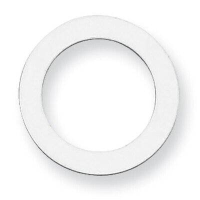 Circle with Hole Stamping 14k White Gold WG1056, MPN: WG1056,