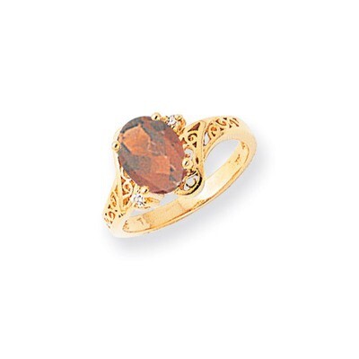 Garnet Diamond ring 14k Gold X6107GA/AA, MPN: X6107GA/AA, 883957712673