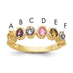 Synthetic Family Jewelry Ring 14k Gold XMR17/6SY, MPN: XMR17_6--6, 883957152486