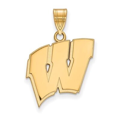 University of Wisconsin Large Pendant Gold-plated Silver GP004UWI, MPN: GP004UWI, 886774899794