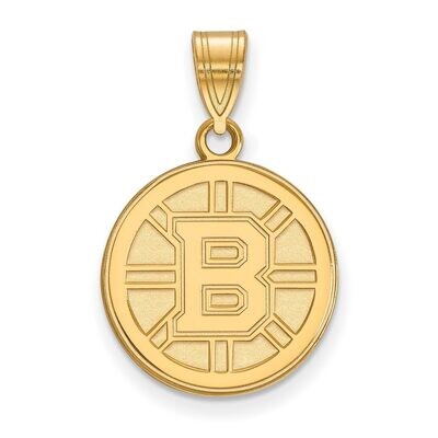 Boston Bruins Medium Pendant 14k Yellow Gold 4Y003BRI, MPN: 4Y003BRI, 886774738505