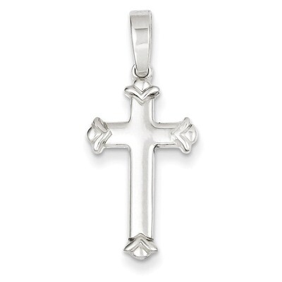 Cross Pendant Sterling Silver Polished QC7249, MPN: QC7249, 883957564265