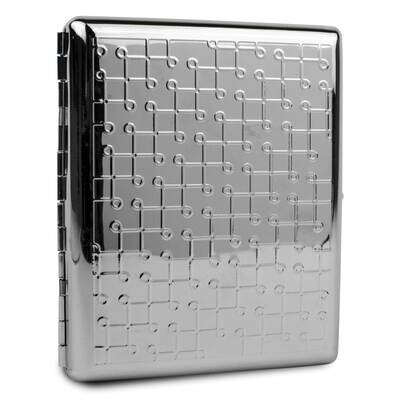 Silver-tone Circle Design 20-Cigarette Card Case GM22597, MPN: GM22597, 788089149192