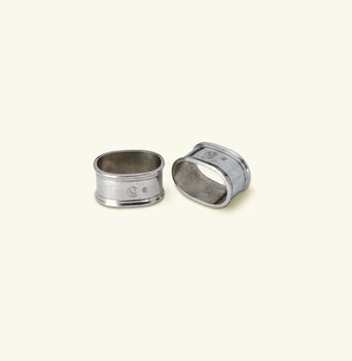 Match Pewter Oval Napkin Ring Pair 426.1, MPN: 426.1,