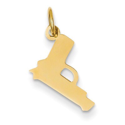 Pistol Charm 14k Gold YC497, MPN: YC497, 883957972077
