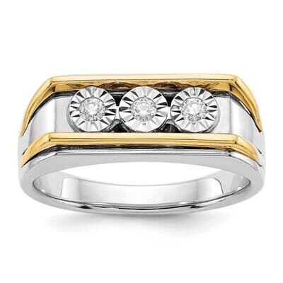 Diamond Mens Ring 14k Two-Tone Gold RM5794-016-WYA, MPN: RM5794-016-WYA, 883957425191