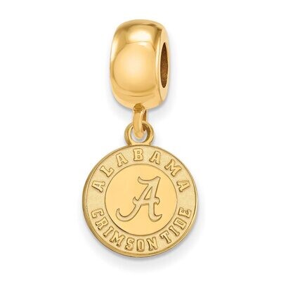 University of Alabama Bead Charm Small Dangle Gold-plated Silver GP059UAL, MPN: GP059UAL, 886774950…