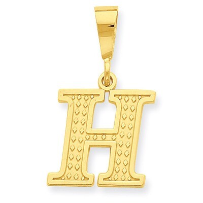 Initial H Charm 14k Gold C1449-H, MPN: C1449-H, 886774087719