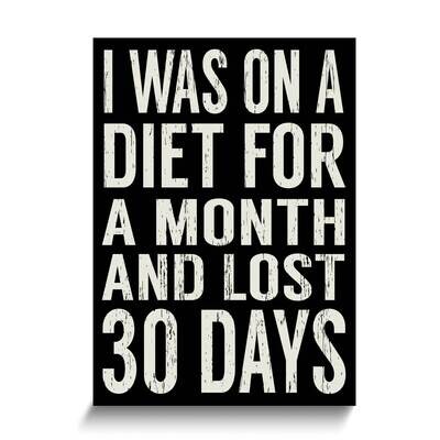 I was On A Diet Wall Plaque GM25251, MPN: GM25251, 788089173661