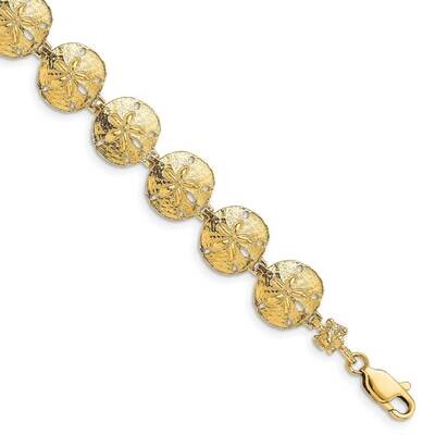 Sand Dollar Bracelet 14k Gold FB1730-7, MPN: FB1730-7, 637218048458