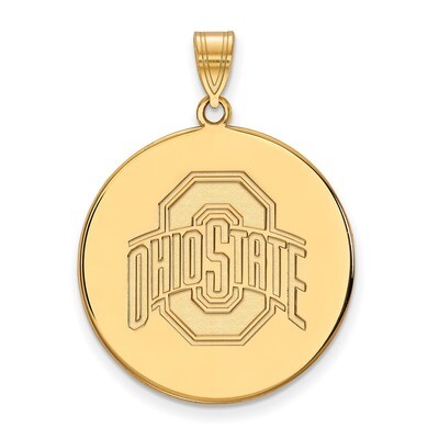 Ohio State University x-Large Disc Pendant 14k Yellow Gold 4Y090OSU, MPN: 4Y090OSU, 886774889016