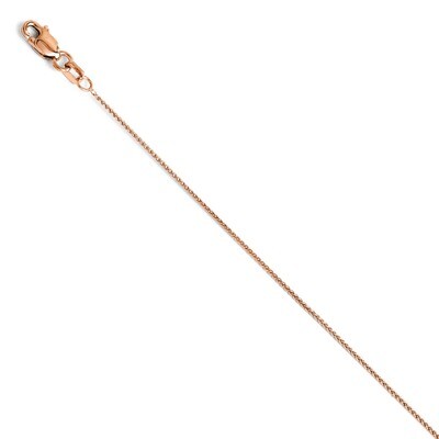 Leslie&#39;s .8mm Baby Wheat Chain 18 Inch - 14k Rose Gold HB-1203-18, MPN: 1203-18, 886774995397