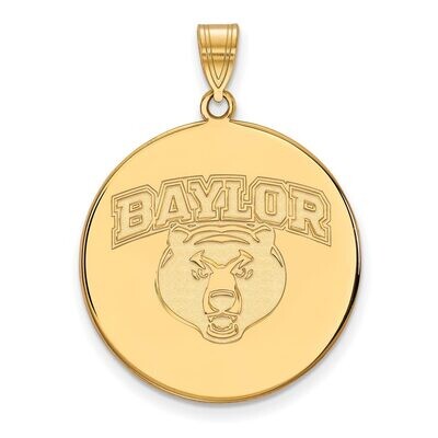 Baylor University x-Large Disc Pendant Gold-plated Silver GP046BU, MPN: GP046BU, 886774944883
