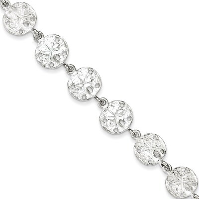 7 Inch Sand Dollars Bracelet Sterling Silver QA32-7, MPN: QA32-7, 883957902807