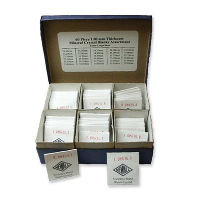 60-piece 1.00mm Extra-Wide Mineral Crystal Asortment FTL122, MPN: FTL122,