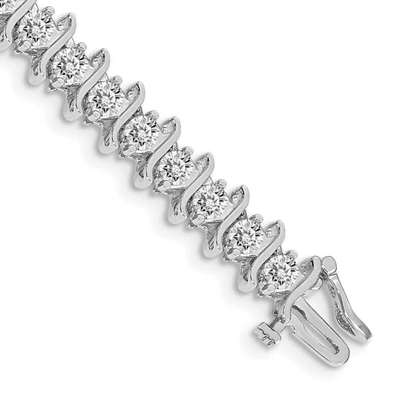 3.8mm Diamond Tennis Bracelet 14k White Gold X707WVS, MPN: X707WVS, 883957182636