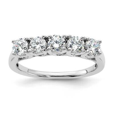 Sterling Silver Rhodium-plated Diamonore 5 Stone Ring RDA1238/DAWT-SSA-8