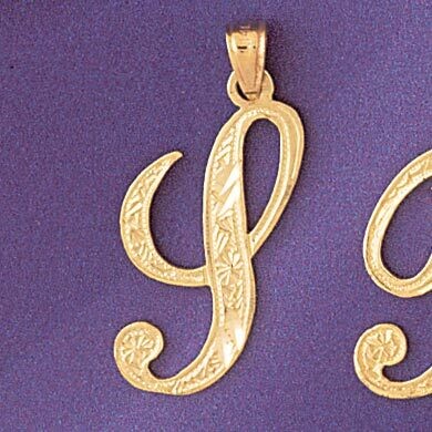 Dazzlers Jewelry Initial S Pendant Necklace Charm Bracelet in Yellow, White or Rose Gold 9566s, MPN…