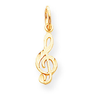 Small Treble Clef Charm 10k Gold 10YC228, MPN: 10YC228, 886774086101