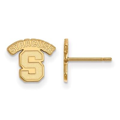 Syracuse University x-Small Post Earring 10k Yellow Gold 1Y007SYU, MPN: 1Y007SYU, 886774804675