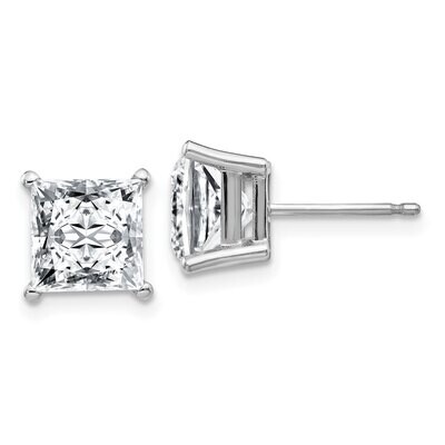 Princess 4-Prong .65ct. Post Earring Mounting 14k White Gold WG364-13MT, MPN: WG364-13MT, 191101178…