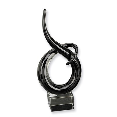 14 Black Spiral Crystal Sculpture GP9975, MPN: GP9975, 797140621171