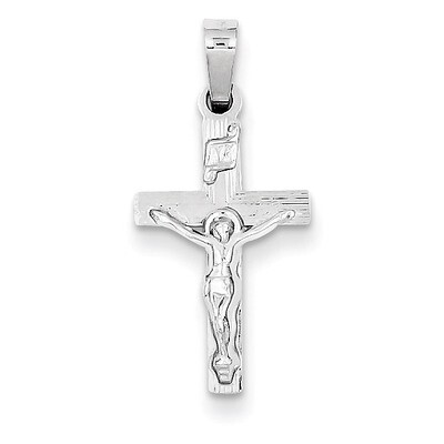 INRI Crucifix Charm 14k White Gold XR501, MPN: XR501, 883957975061