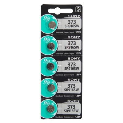 Type 373 SONY Watch Battery Tear Strip Pack of 5 SWB373, MPN: SWB373, 8562019768