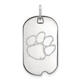 Clemson University Small Dog Tag 10k White Gold 1W027CU, MPN: 1W027CU, 886774784663