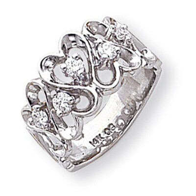 Diamond heart ring 14k White Gold Y1736AA, MPN: Y1736AA, 191101546662