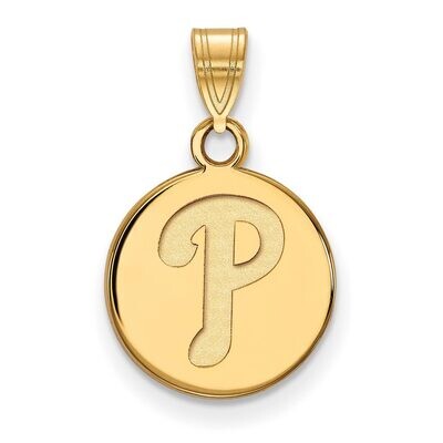 Philadelphia Phillies Small Disc Pendant 10k Yellow Gold 1Y014PHI, MPN: 1Y014PHI, 886774809267