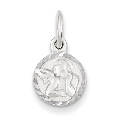 Cherub Disk Charm Sterling Silver QC4826, MPN: QC4826, 191101182297