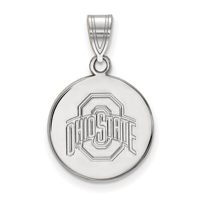 Ohio State University Medium Disc Pendant Sterling Silver SS040OSU, MPN: SS040OSU, 886774693248