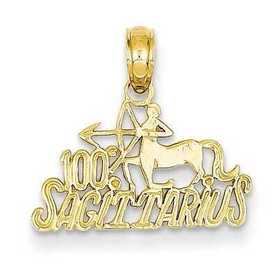 100% Sagittarius Pendant 14k Gold D4062, MPN: D4062, 637218031641