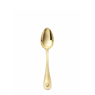 Versace Medusa Flatware Dessert Spoon Gold plated 7 Inch, MPN: 19300-120930-70004, 790955251106