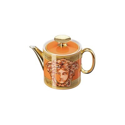 Versace Medusa Amplified Orange Coin Tea Pot, MPN: 19335-403760-14230, 790955188969