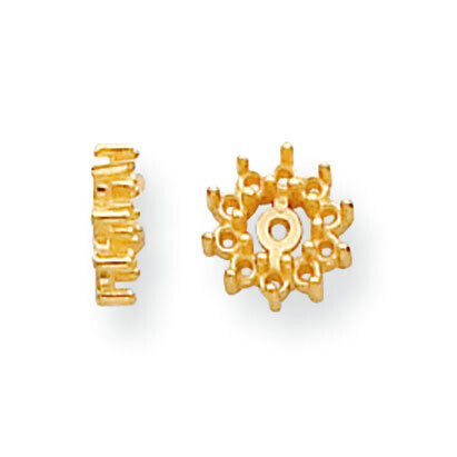 Diamond Earring Jacket Component 14k Yellow Gold YG918, MPN: YG918,