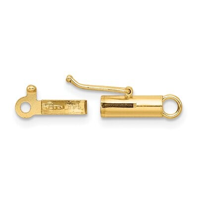 Polished Barrel Clasp 14k Yellow Gold YG1808, MPN: YG1808,