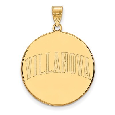 Villanova University x-Large Disc Pendant 14k Yellow Gold 4Y046VIL, MPN: 4Y046VIL, 886774883076