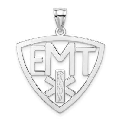 Cut-Out Emt Charm 14k White Gold Polished C2259W, MPN: C2259W, 637218126354