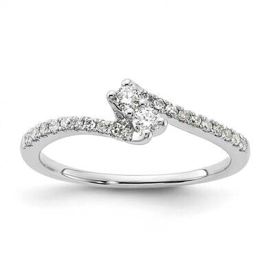 10k Gold White Gold Diamond Promise Ring RDS2264ERSP12F-0WAS3
