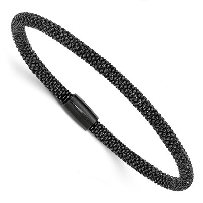 Rhodium-plated Magnetic Clasp Bracelet Sterling Silver QG3831-7.5