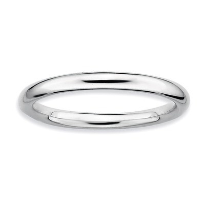Polished Ring - Sterling Silver Rhodium-plated QSK231, MPN: QSK231, 883957145990