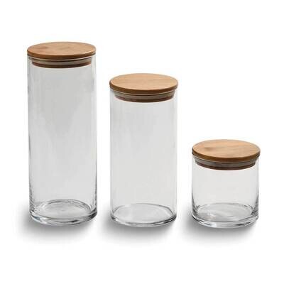 20oz Glass Storage Jar with Bamboo Lid GM24000, MPN: GM24000, 47105154702